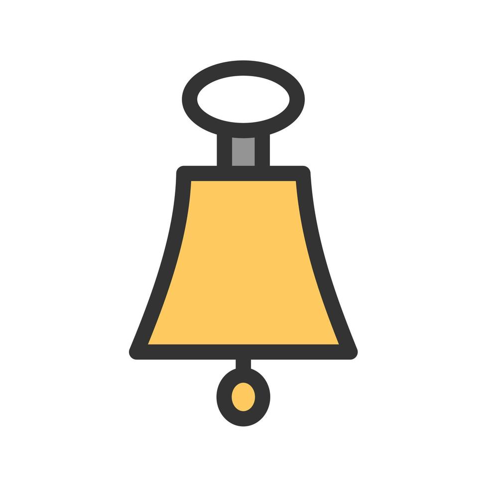 Bell Filled Line Icon vector