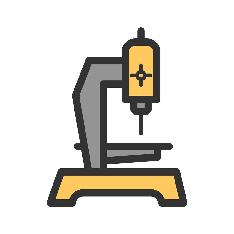 Drilling Machine Filled Line Icon vector