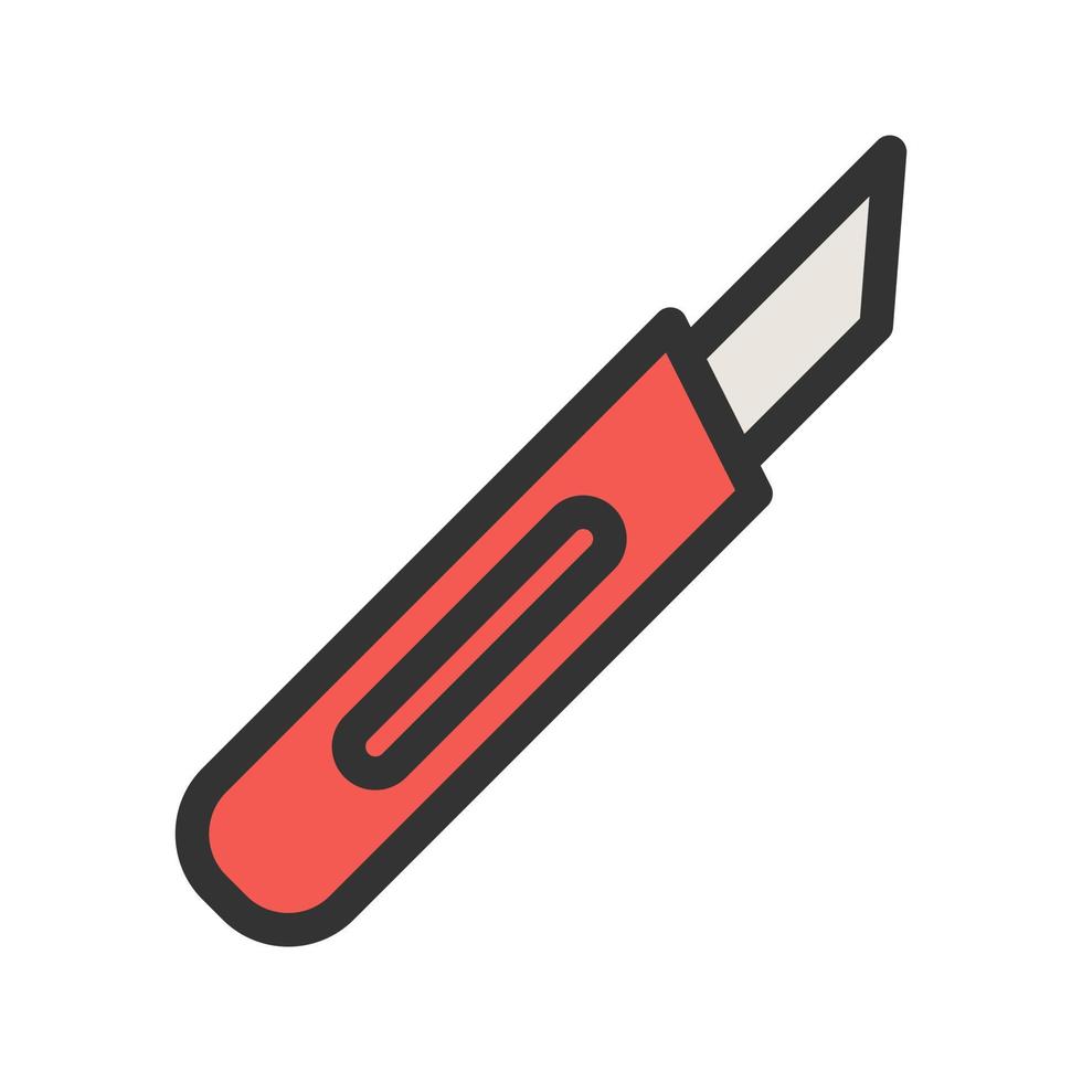 Scalpel Filled Line Icon vector