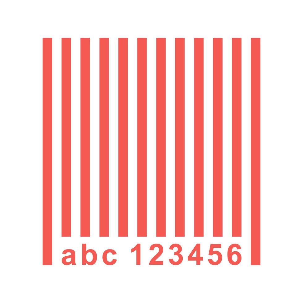 Barcode Filled Line Icon vector