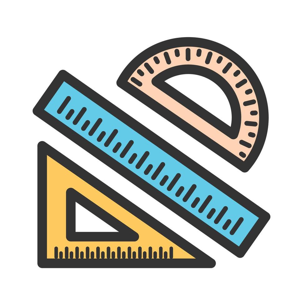 Geometry Set Filled Line Icon vector