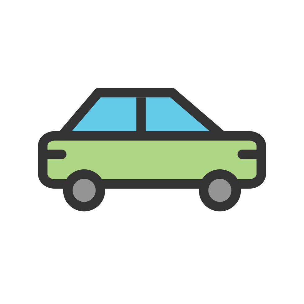 Sedan Filled Line Icon vector