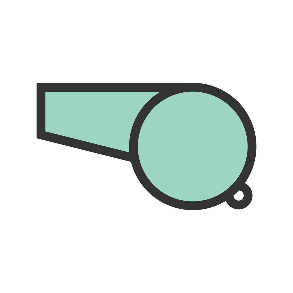 Whistle Filled Line Icon vector