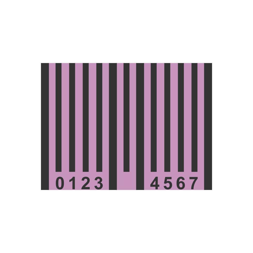 Bar Code Filled Line Icon vector