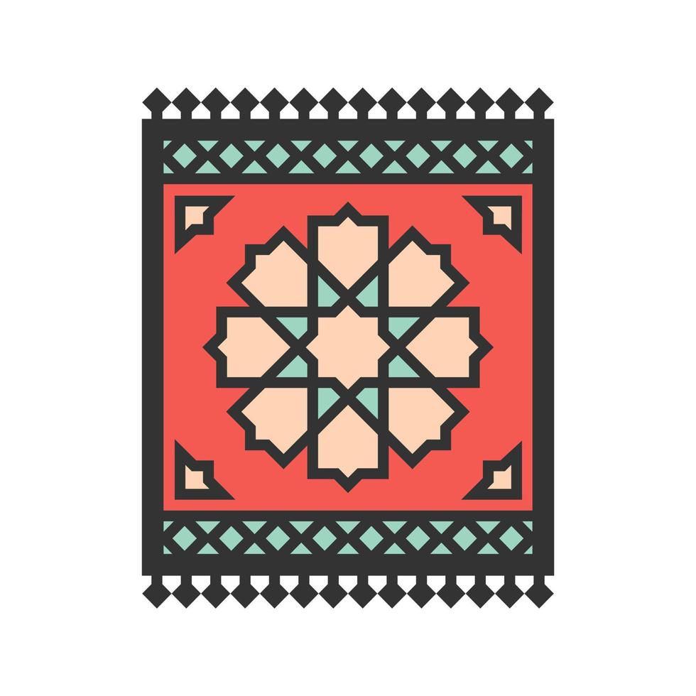 Carpet Filled Line Icon vector