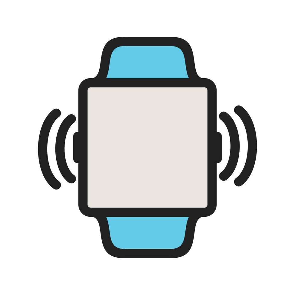 Vibration Filled Line Icon vector