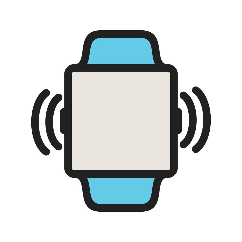 Vibration Filled Line Icon vector