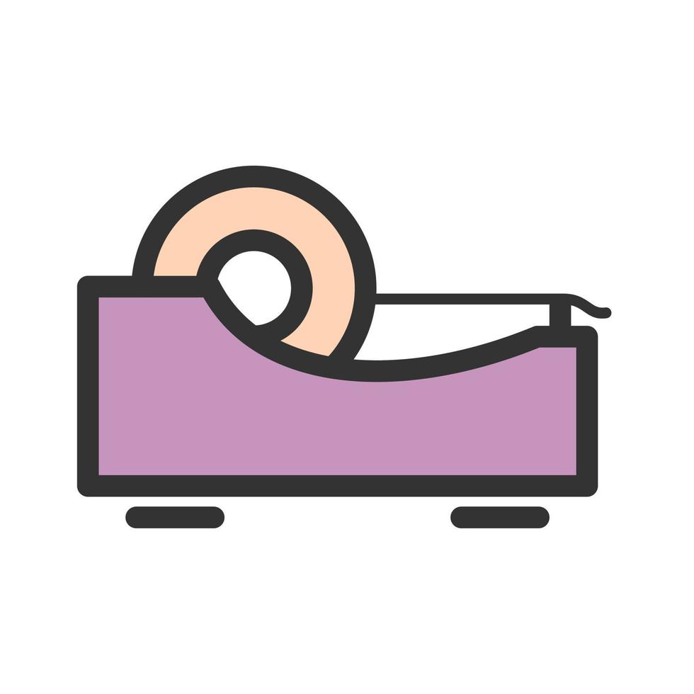 Tape Filled Line Icon vector