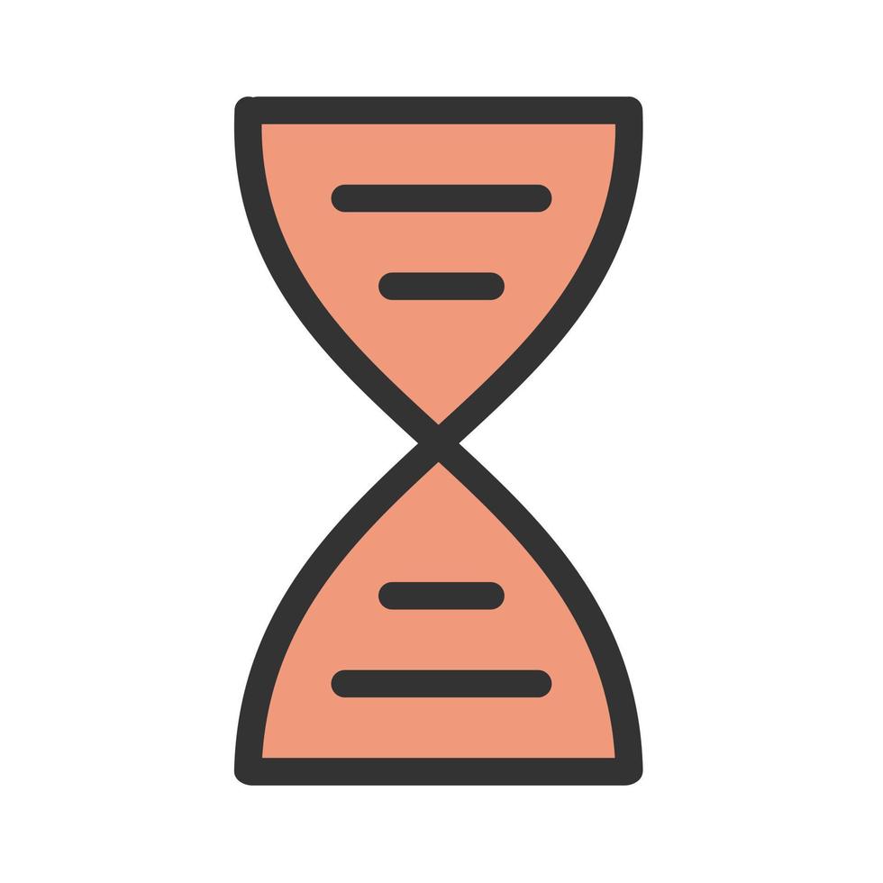 DNA Structure Filled Line Icon vector