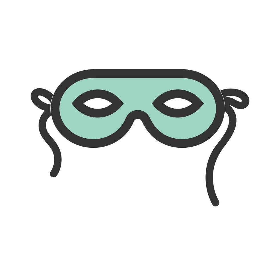 Mask Filled Line Icon vector