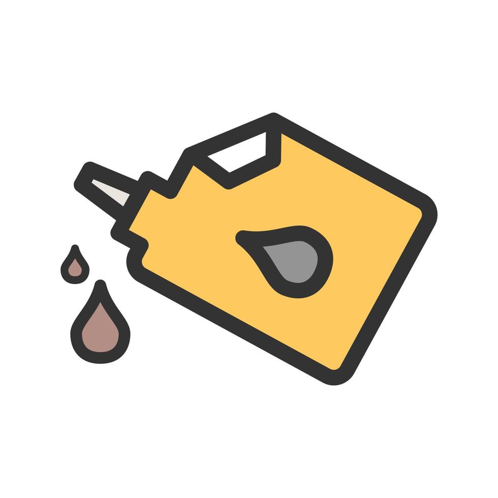 Pouring Oil Filled Line Icon vector
