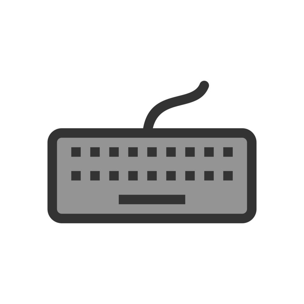 Keyboard Filled Line Icon vector