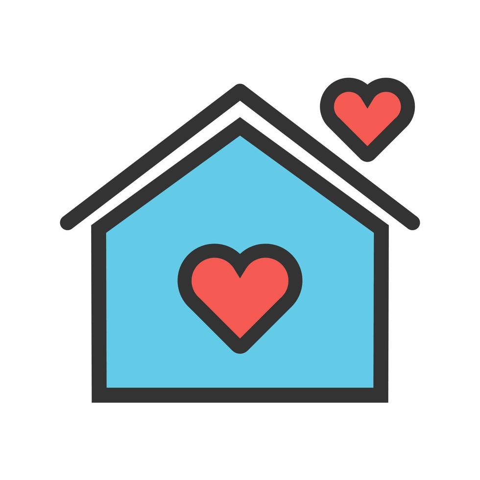 Home Filled Line Icon vector