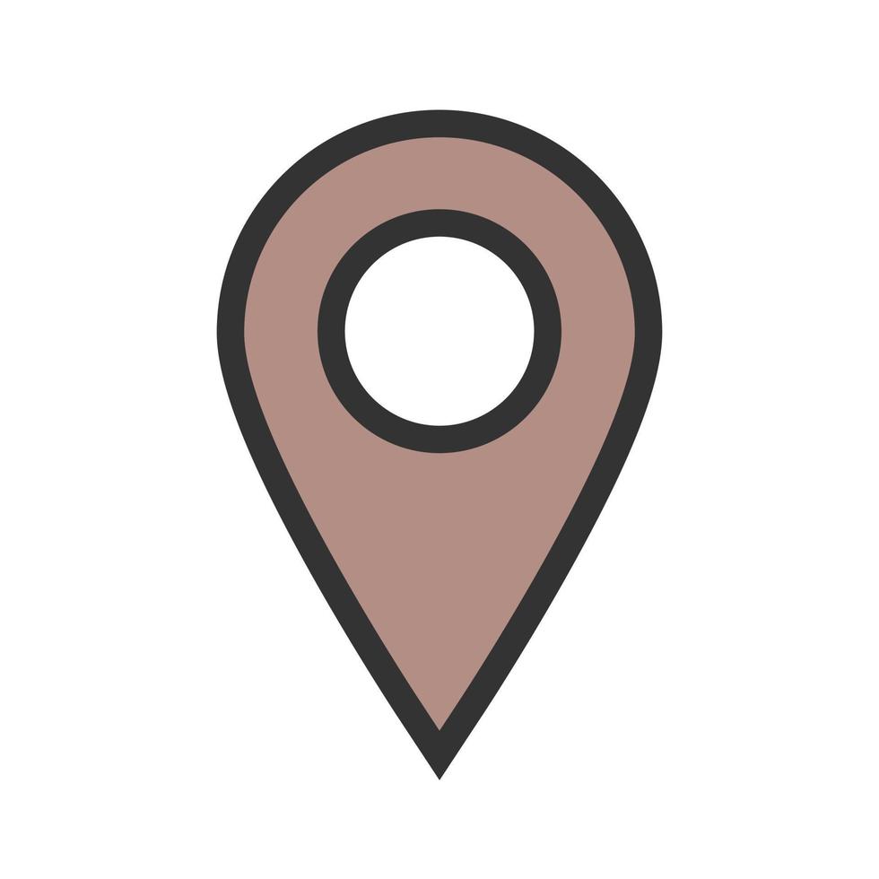 Marker I Filled Line Icon vector