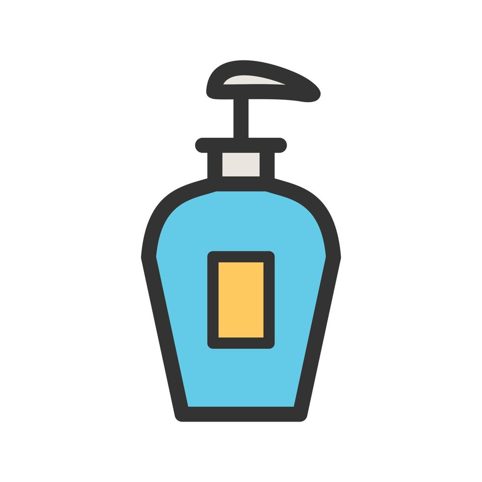 Handwash Soap Filled Line Icon vector