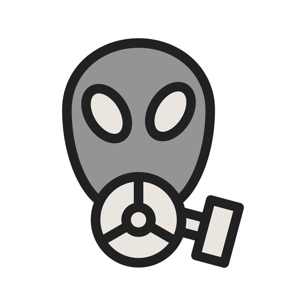 Oxygen Mask Filled Line Icon vector