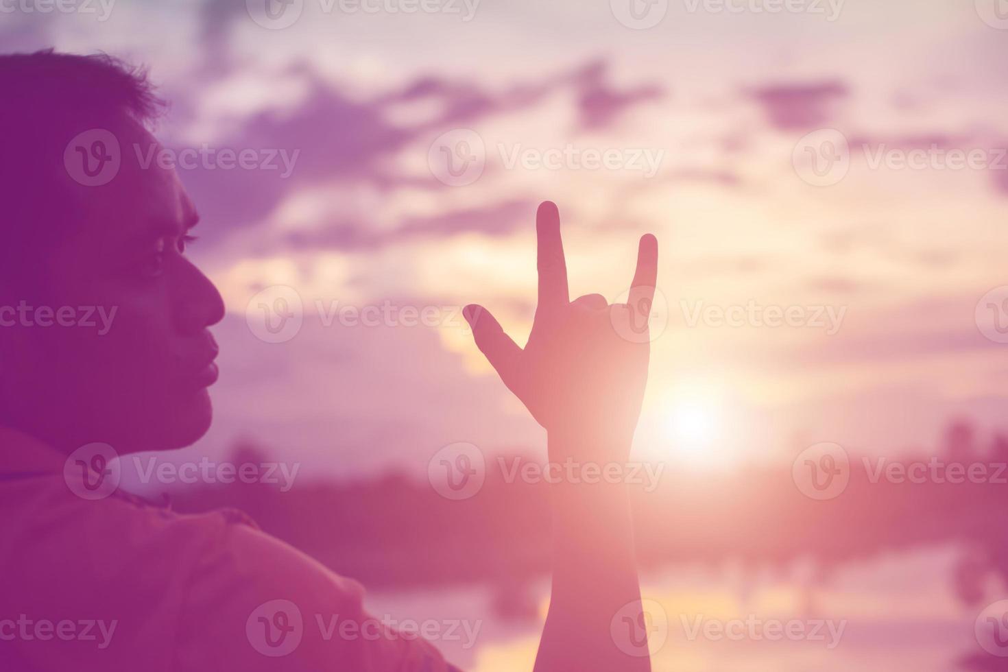 hands-shape for the Sun. photo