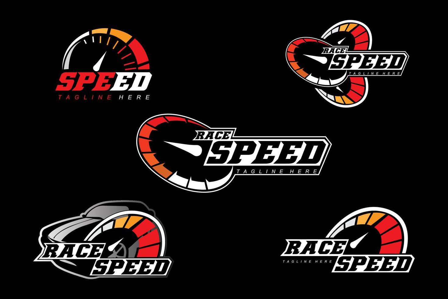 fast racing logo background design, automotive vehicle repair, suitable for screen printing, stickers, banners, teams, companies vector