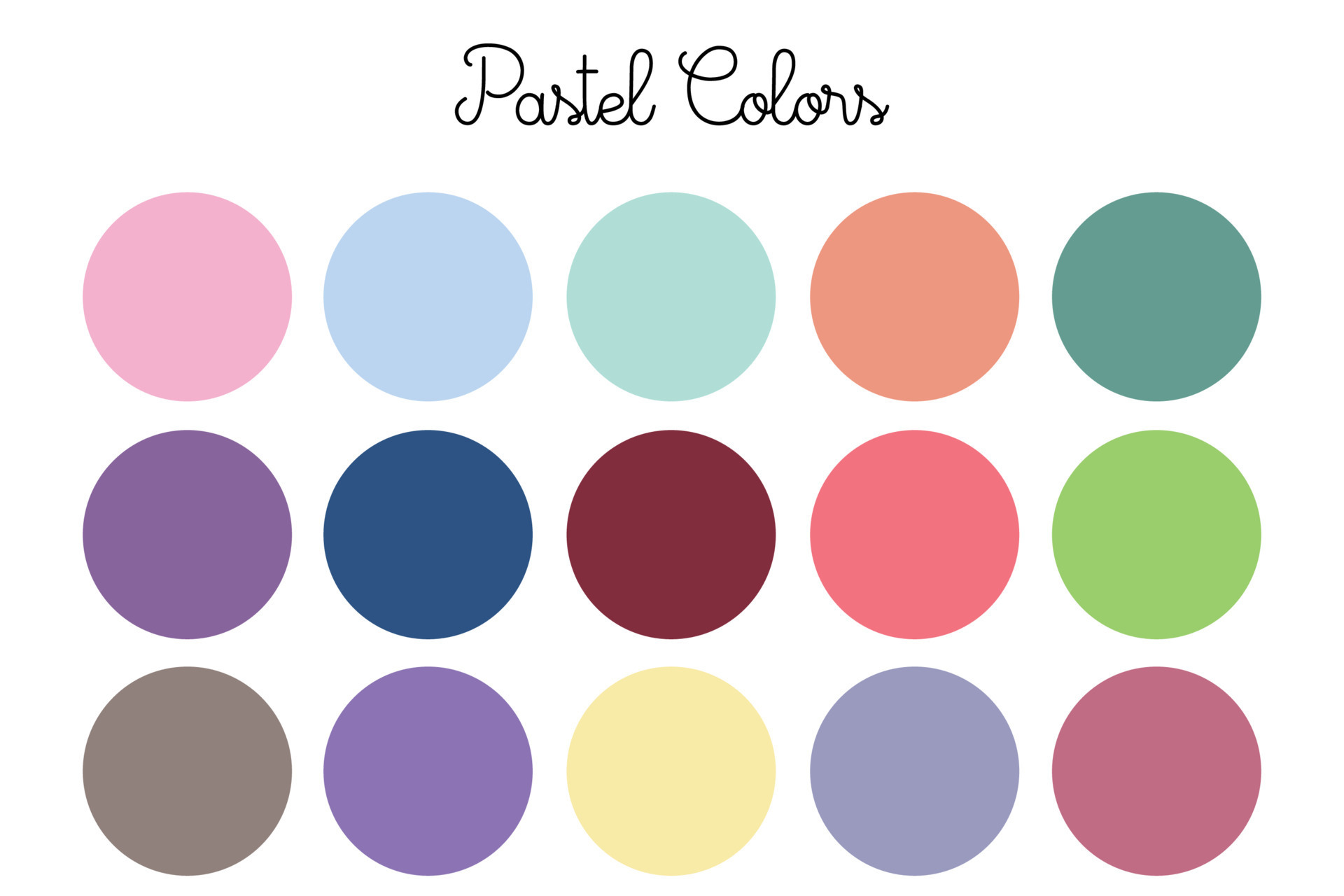 Pastel Color Selection Background Design Paint Color Catalog 8623046 Vector  Art at Vecteezy