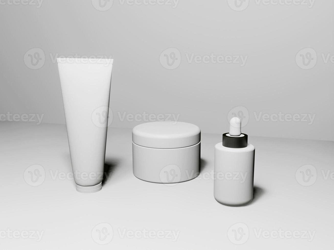 Cosmetic product packaging mockup photo