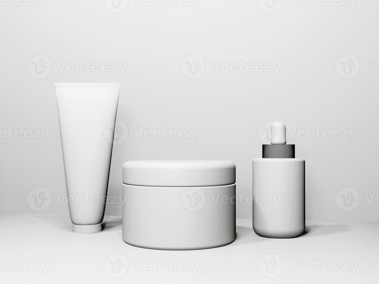 Cosmetic product packaging mockup photo