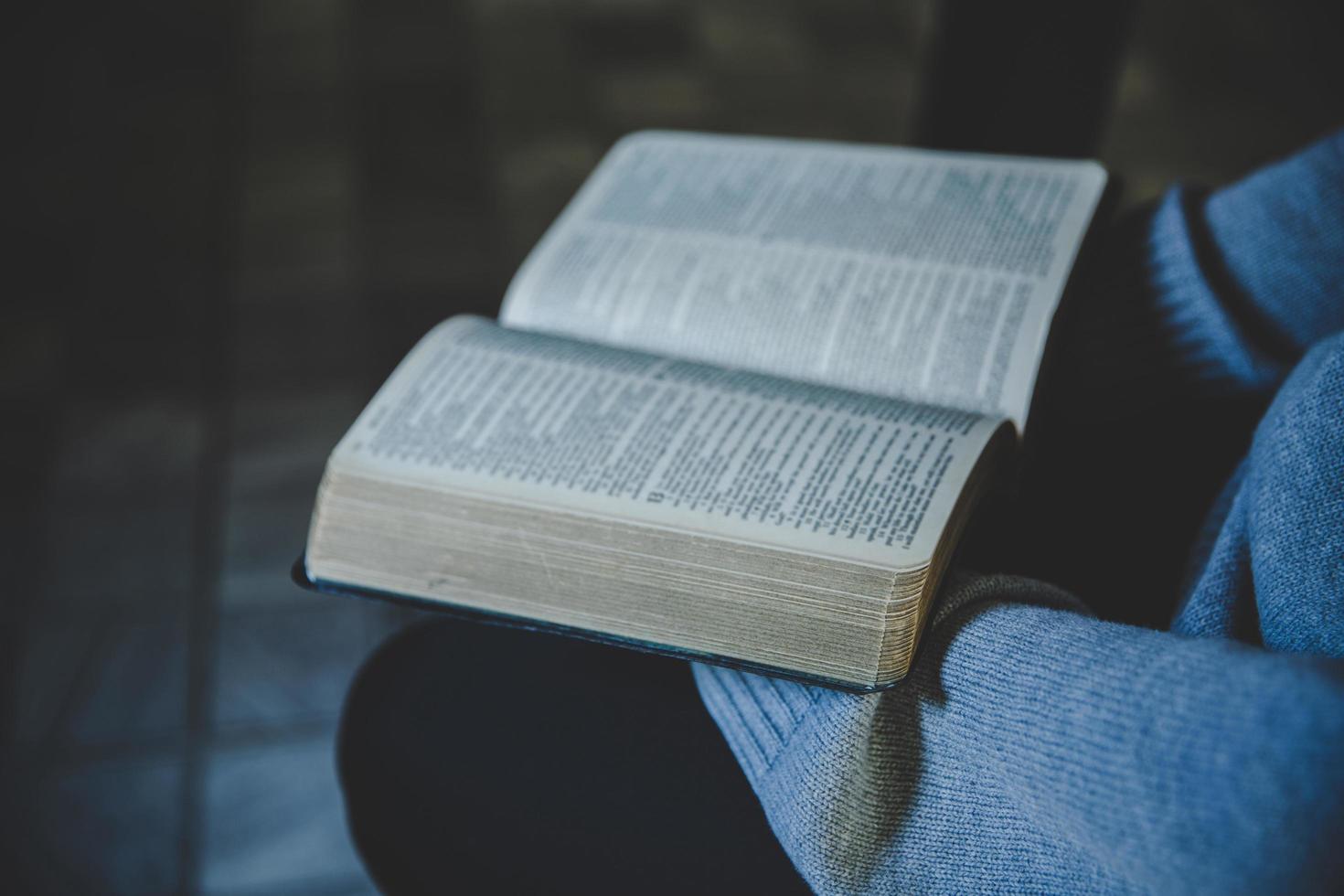 woman with bible photo