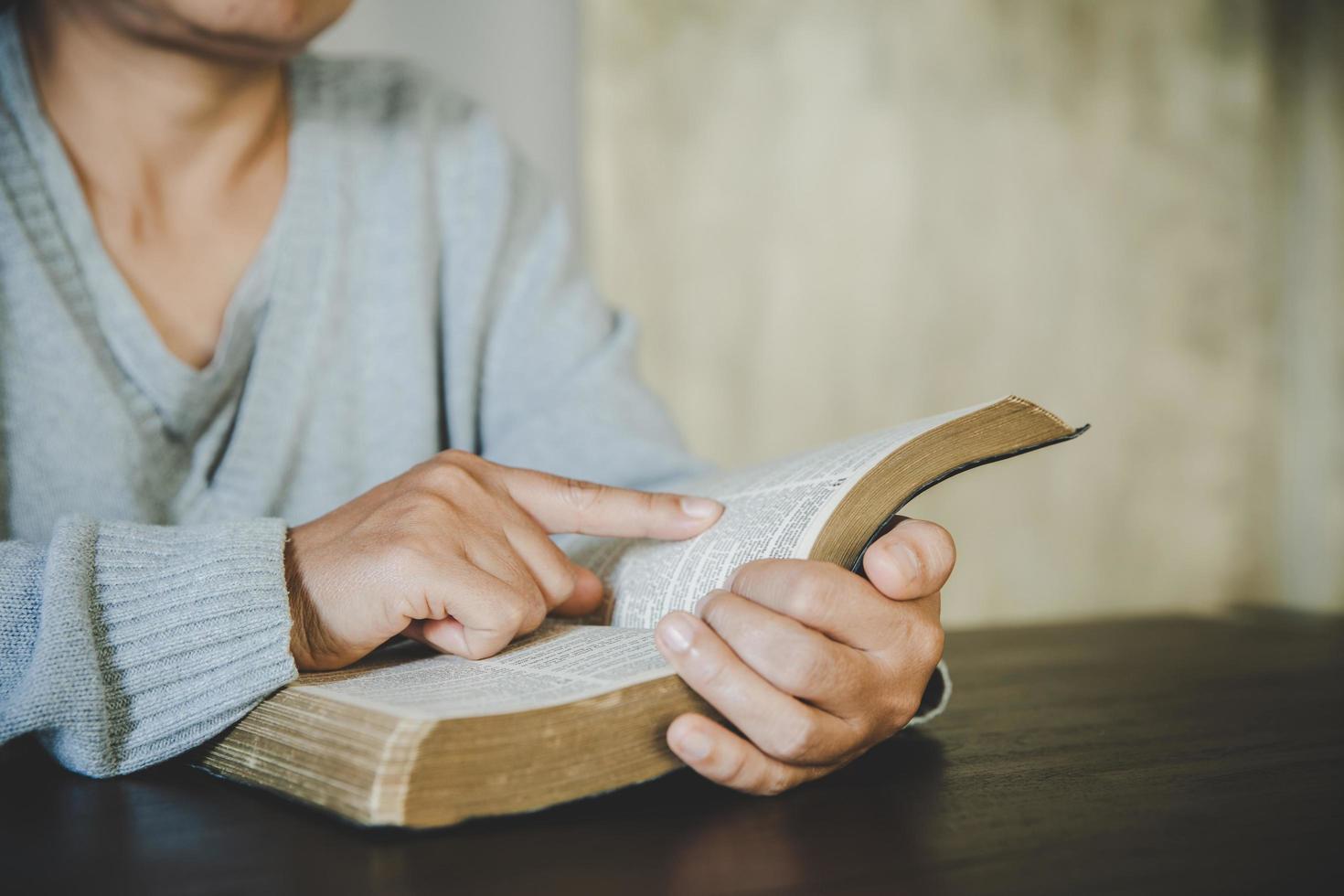 woman with bible photo