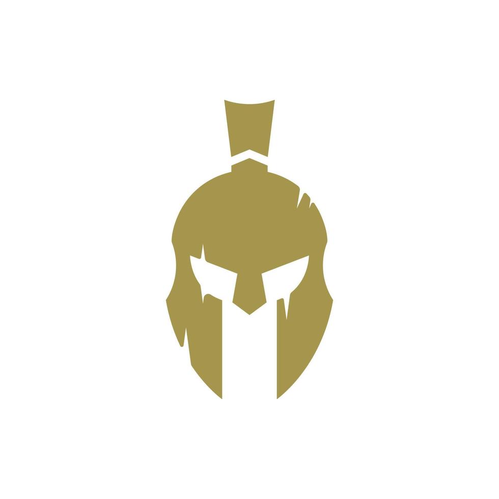 vector de diseño de logotipo de casco espartano. plantilla de logotipo espartano