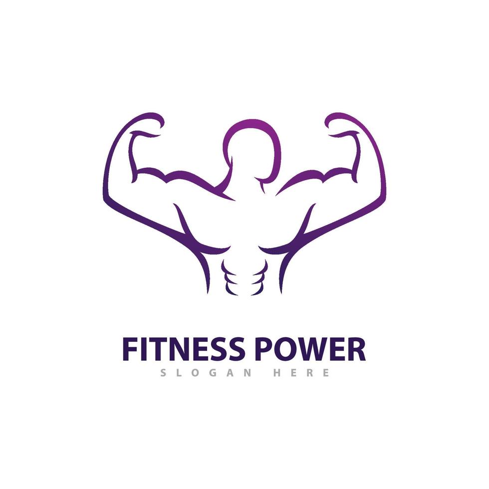 Gym Logo Design Template, Fitness club creative symbols vector