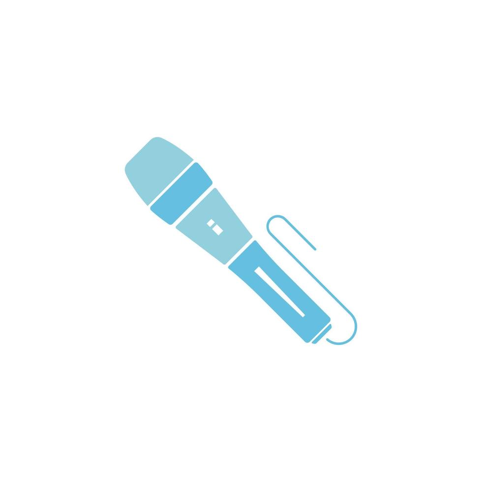 Microphone icon design illustration vector