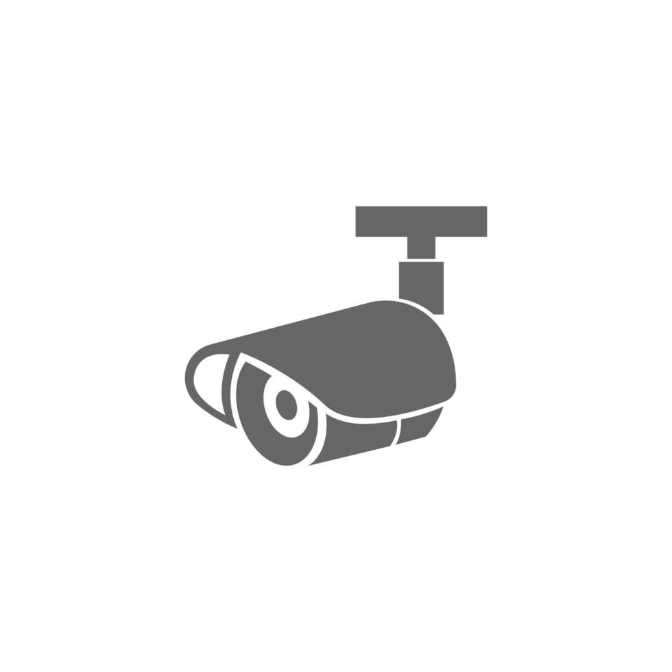 plantilla de ilustración de diseño plano de icono cctv vector