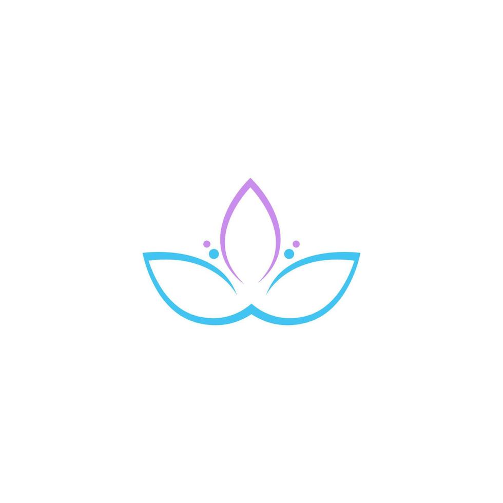 Lotus icon logo design vector