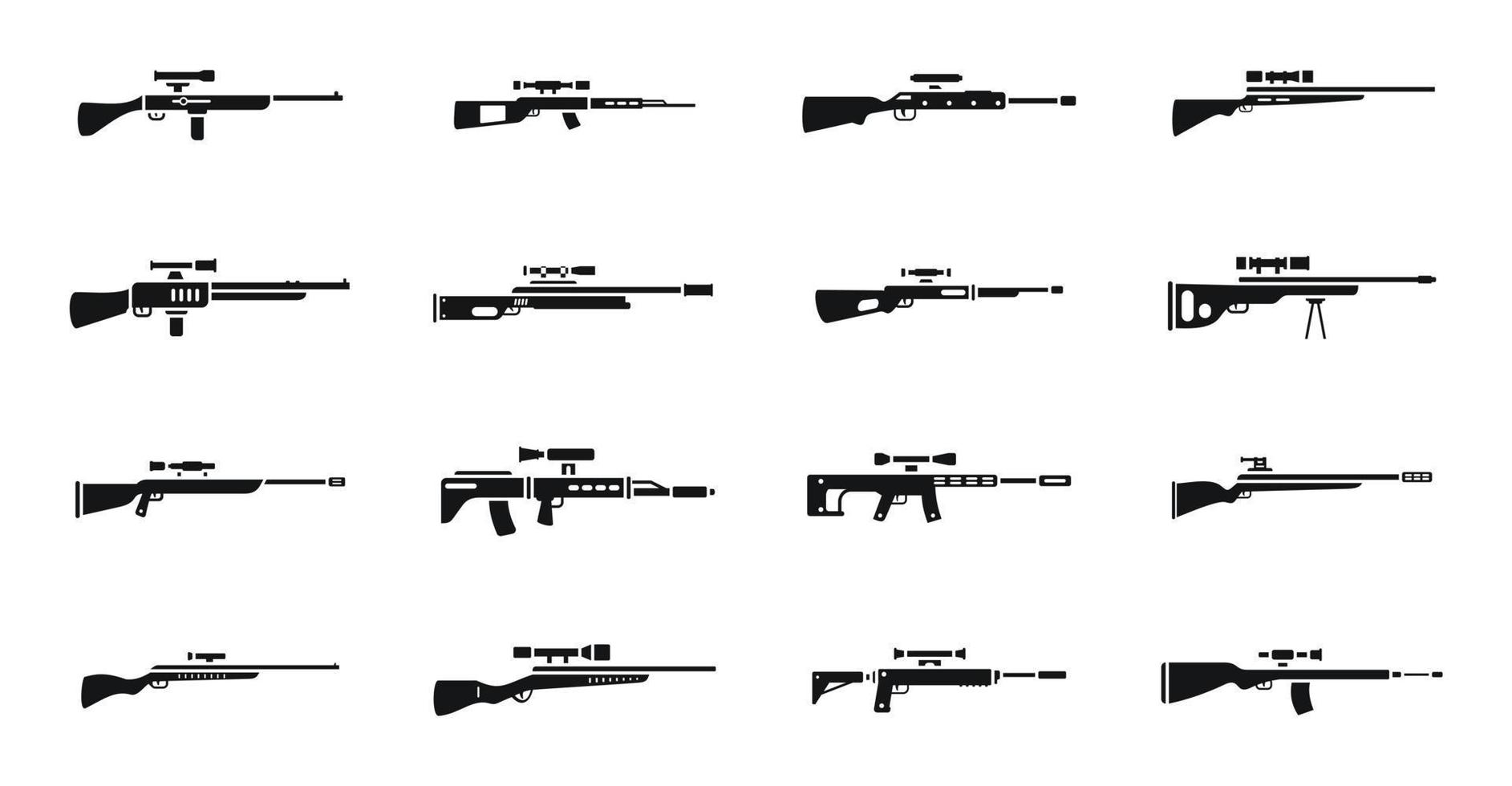 icono de arma de francotirador vector simple. arma del ejercito