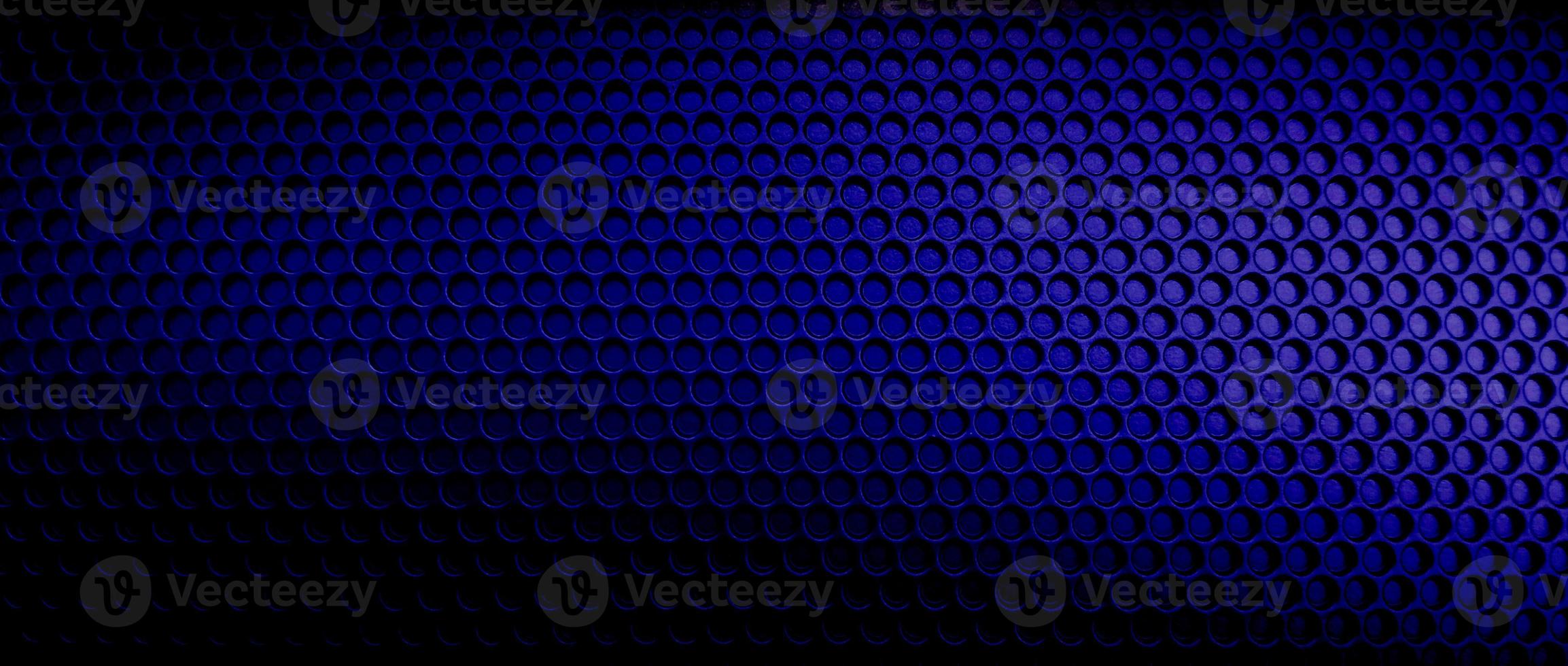 blue seamless 3D illustration background with dots and black gradient pattern. photo