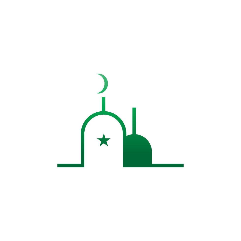 Mosque logo icon design template illustration vector