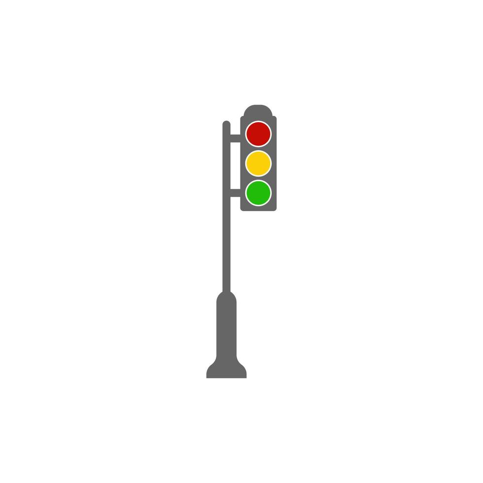 Traffic light icon design illustration template vector