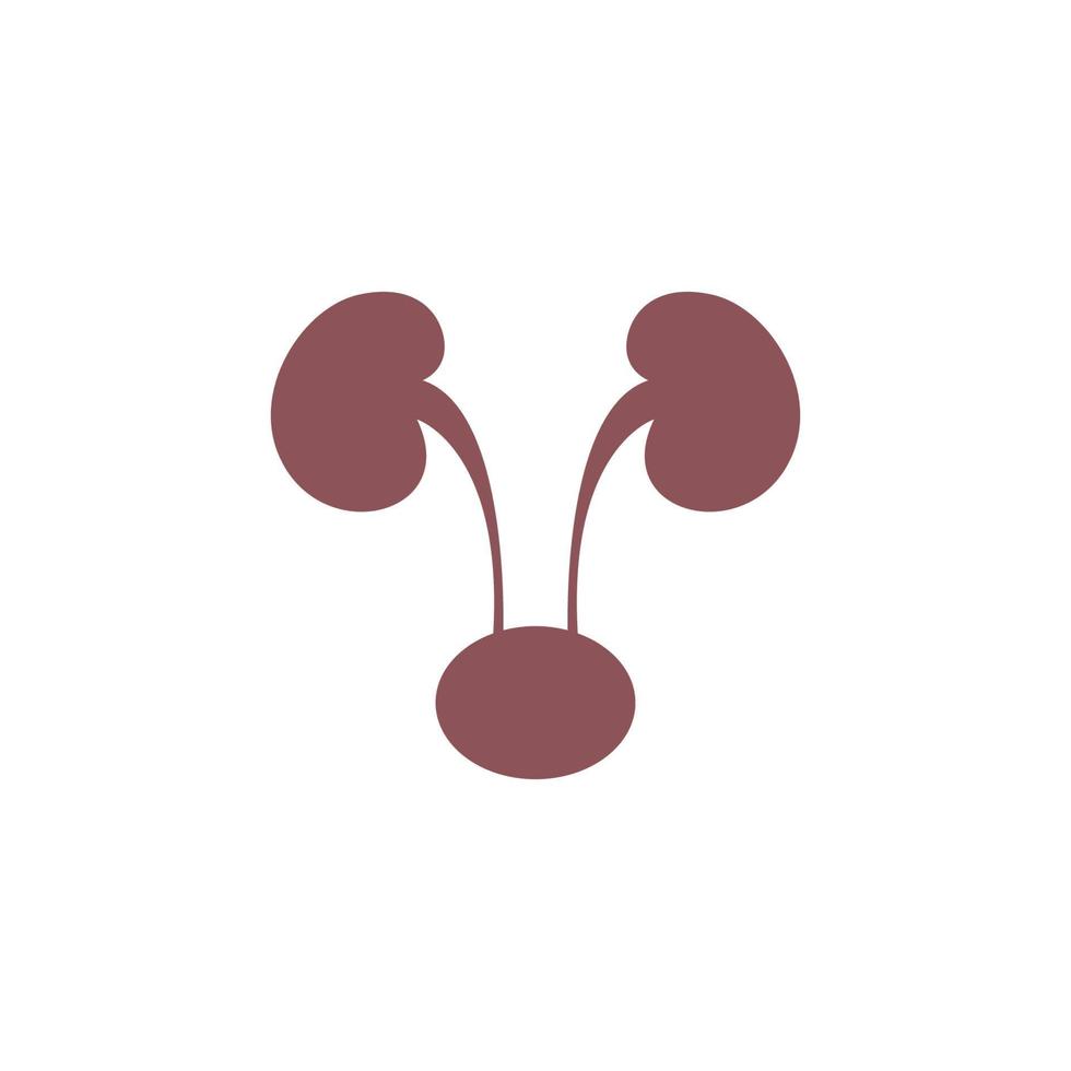 Kidney icon logo design template vector