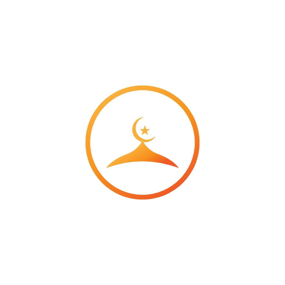 Mosque logo icon design template vector