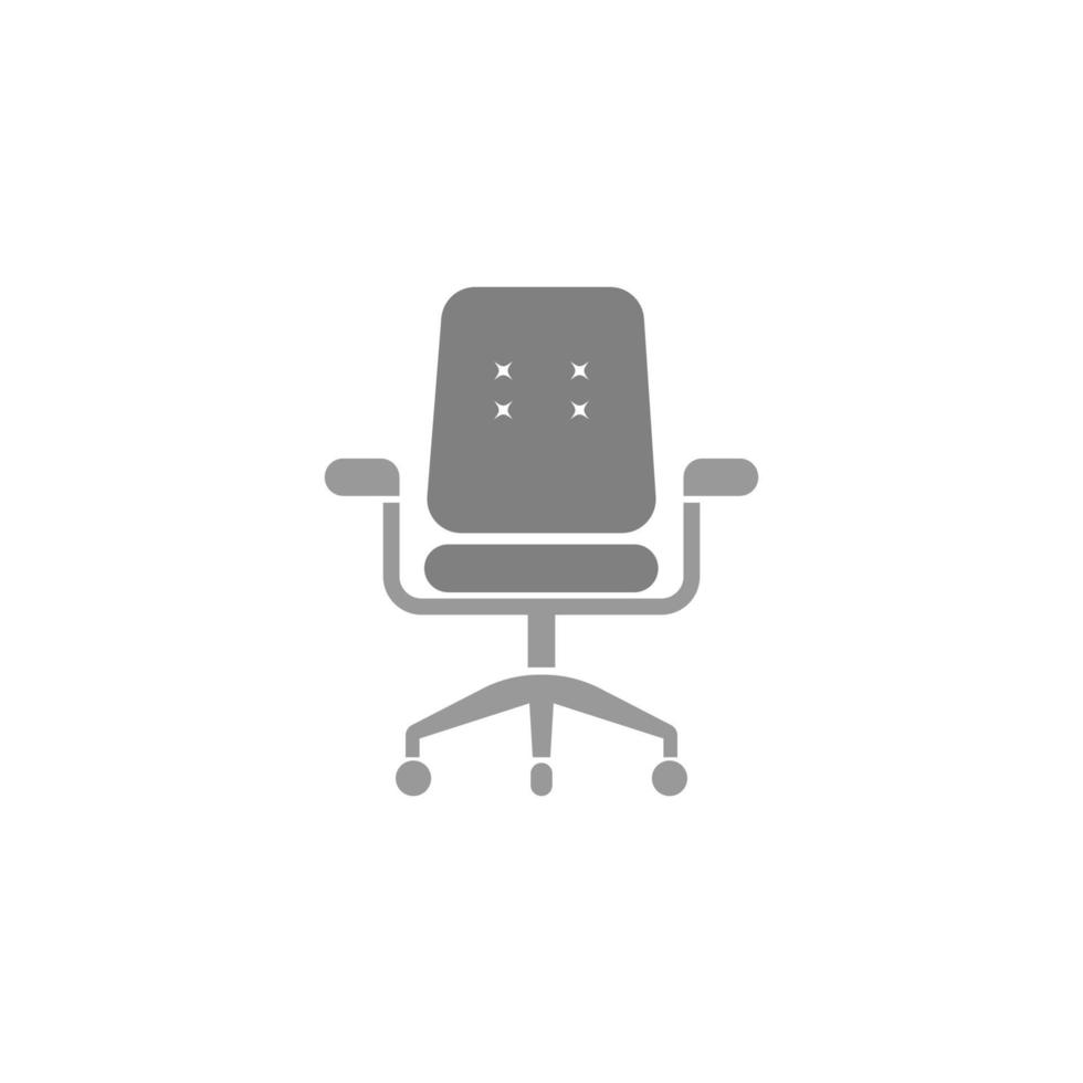 Chair icon flat design illustration template vector