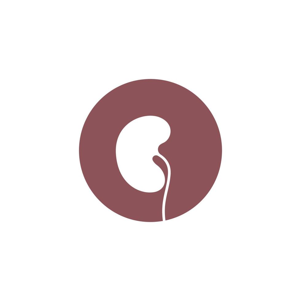 Kidney icon logo design template vector
