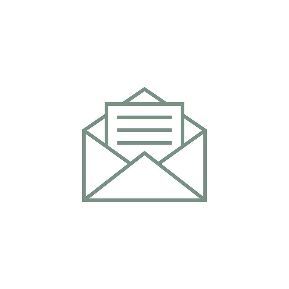 Envelope icon, mail icon illustration vector