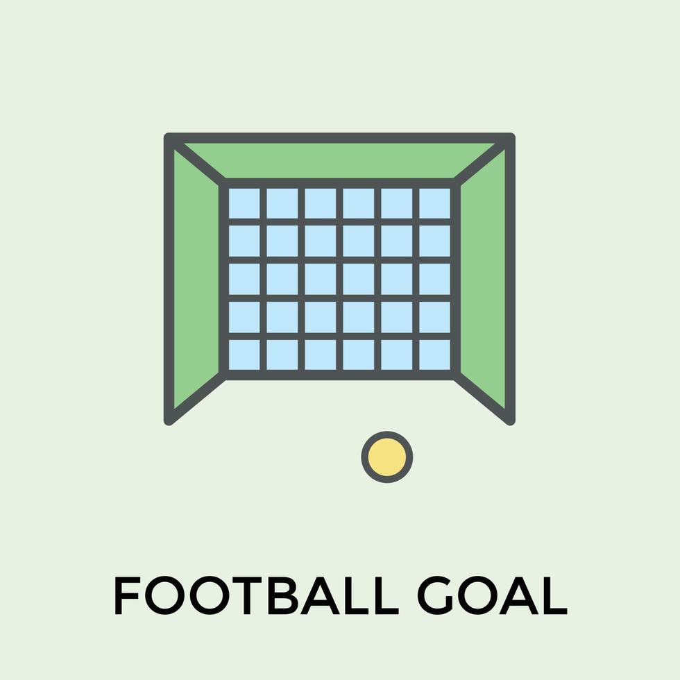 Trendy Football Goal vector