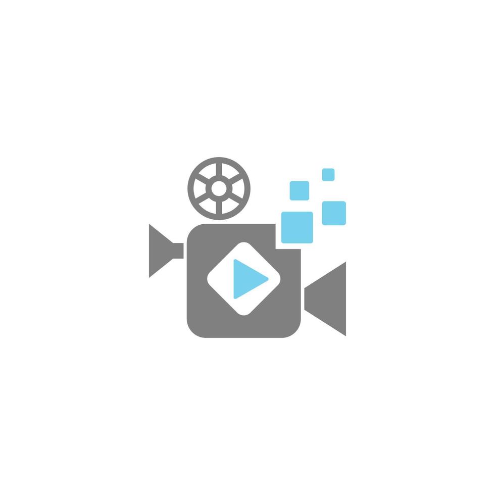 cámara de video, ilustración de icono de cámara de película vector