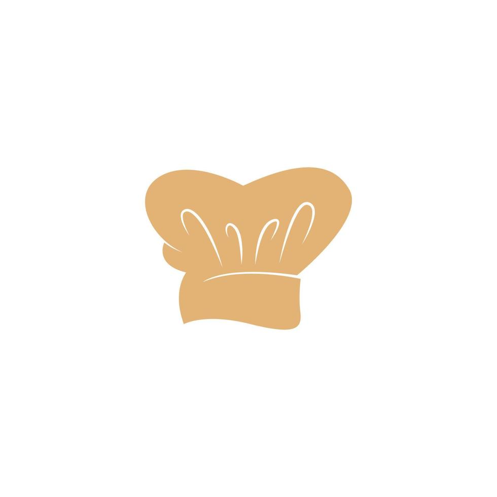 plantilla de ilustración de logotipo de icono de sombrero de chef vector
