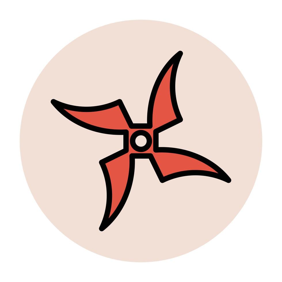 Trendy Shuriken Concepts vector