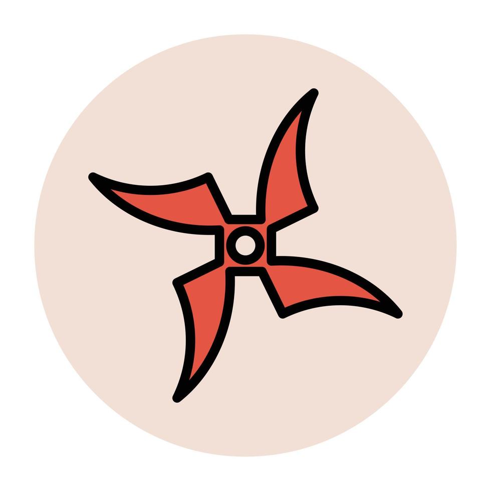 Trendy Shuriken Concepts vector