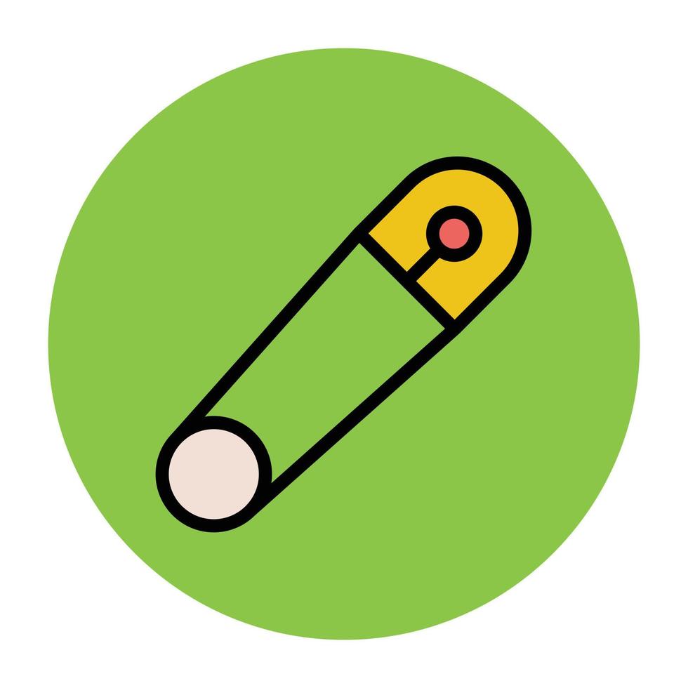 Trendy Safety Pin vector