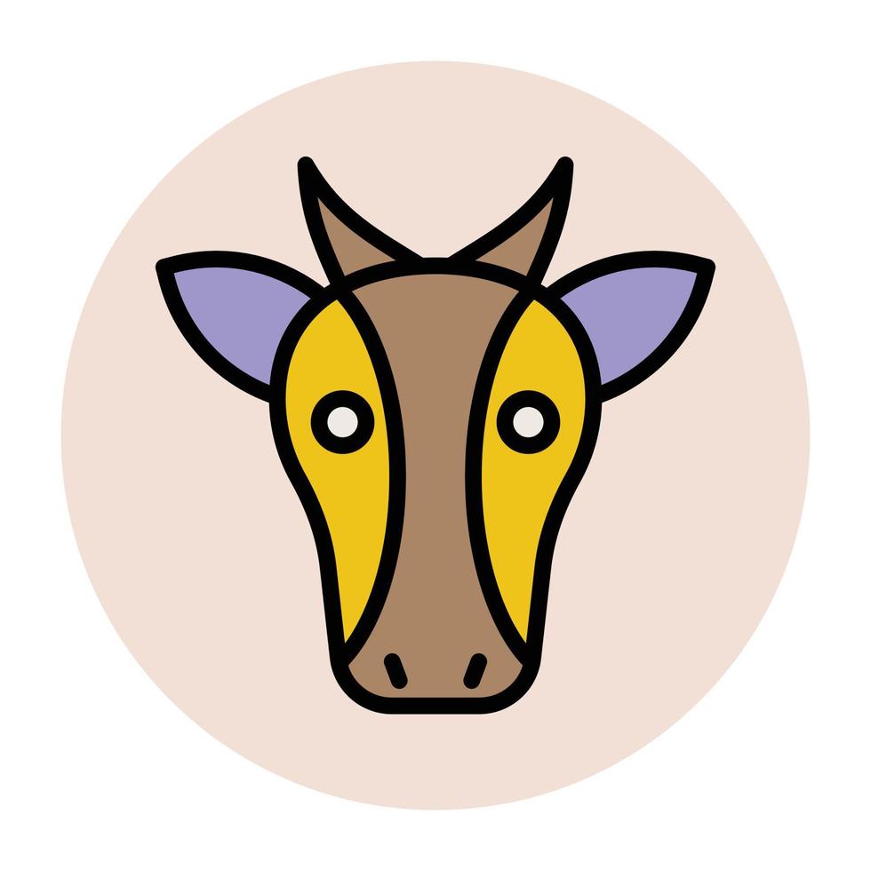 Trendy Cow Concepts vector