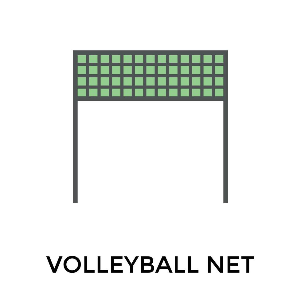 Trendy Volleyball Net vector