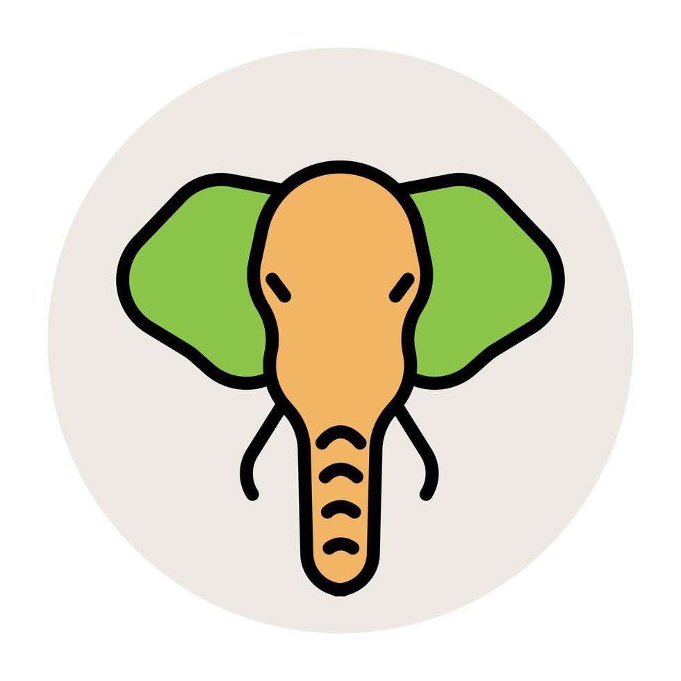 Trendy Elephant Concepts vector